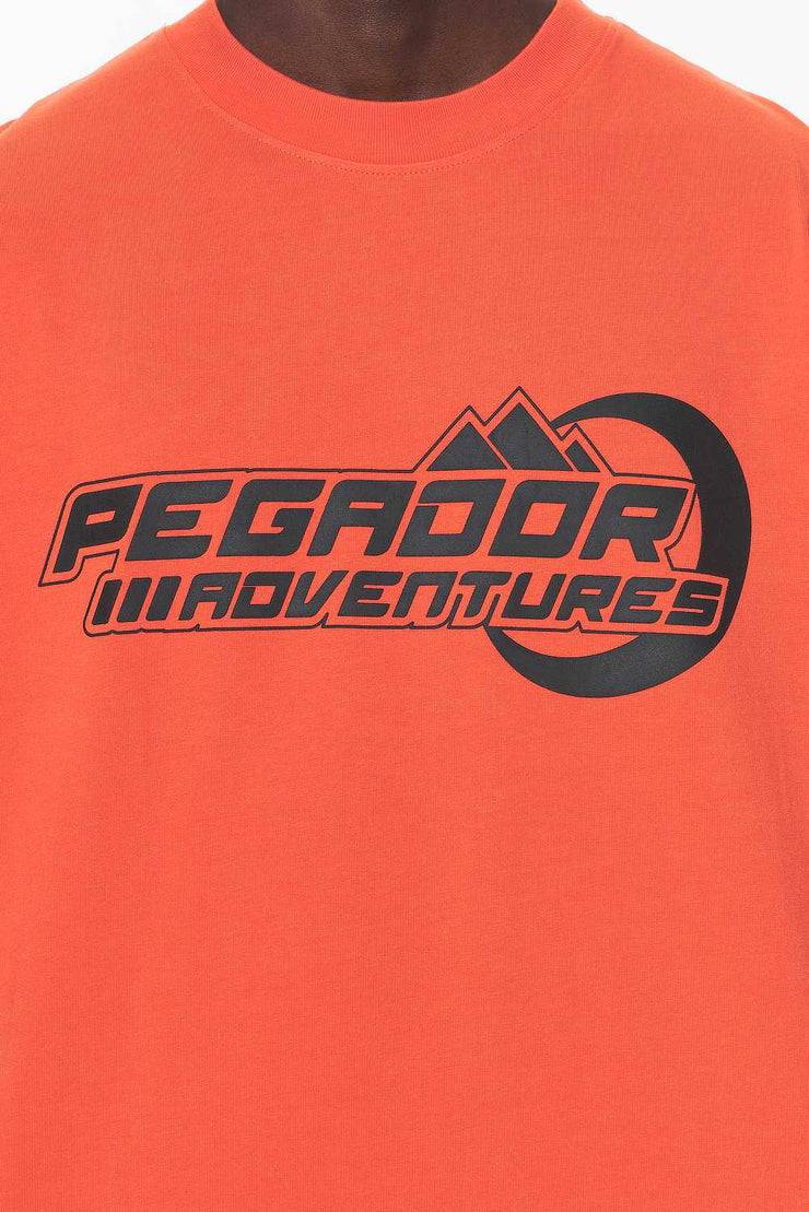 Pegador Eazor Oversized Tee Washed Signal Red
