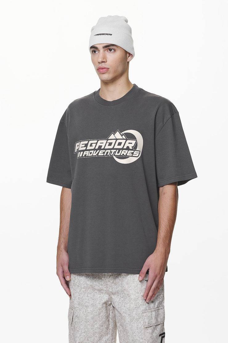 Pegador Eazor Oversized Tee Washed Volcano Grey