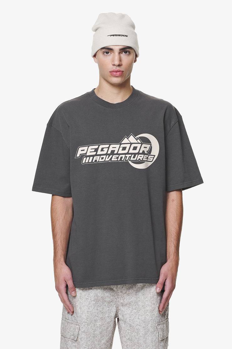 Pegador Eazor Oversized Tee Washed Volcano Grey