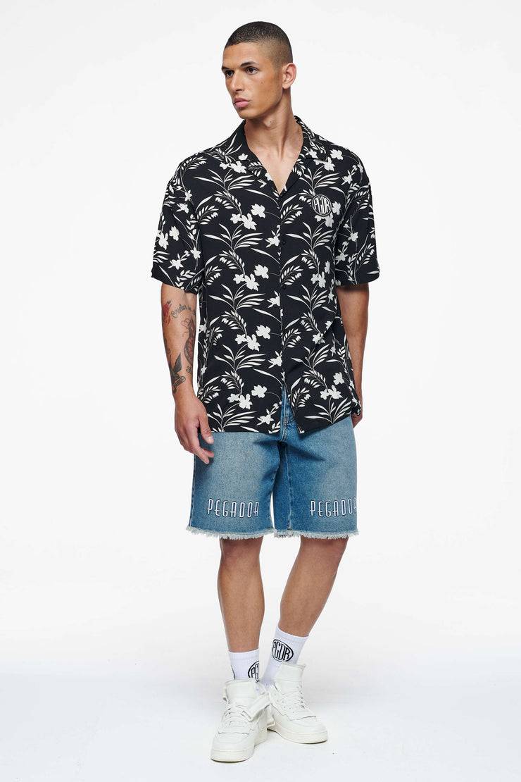 Pegador Elder Jeans Shorts Washed Vintage Blue