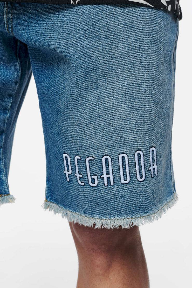 Pegador Elder Jeans Shorts Washed Vintage Blue