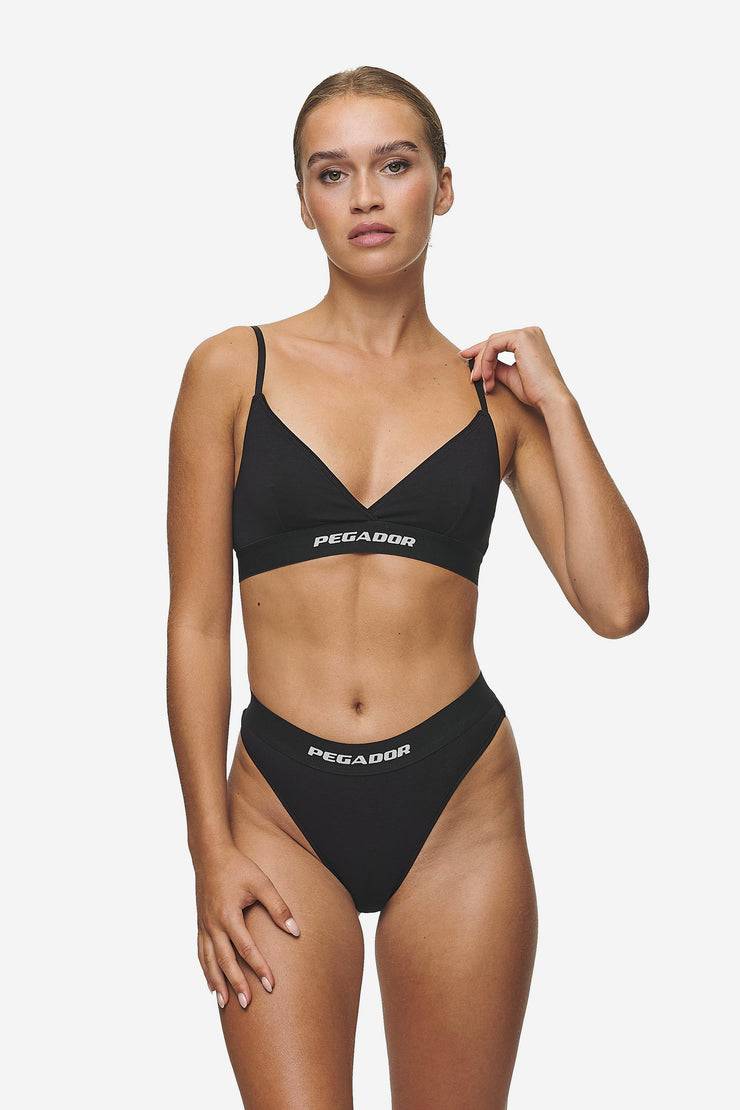 Pegador Emra String Black White