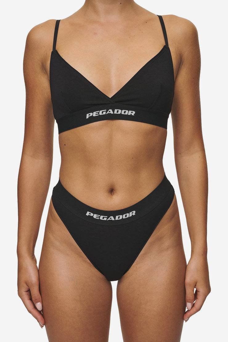 Pegador Emra String Black White