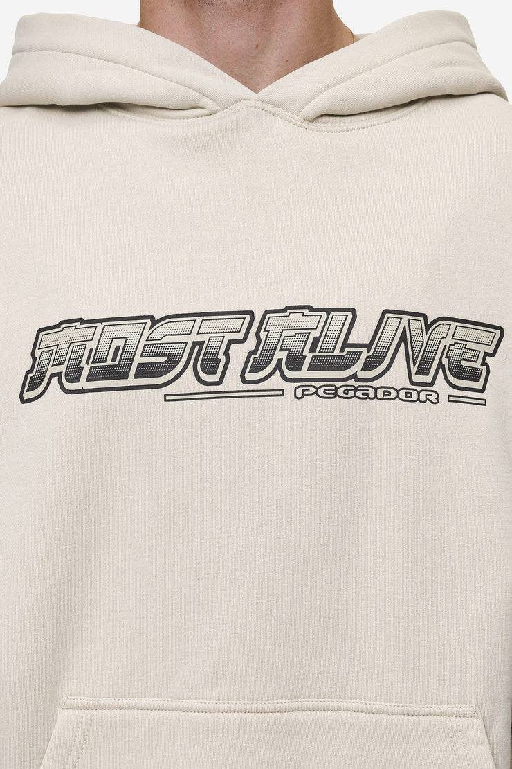 Pegador Enrith Boxy Hoodie Washed Light Beige