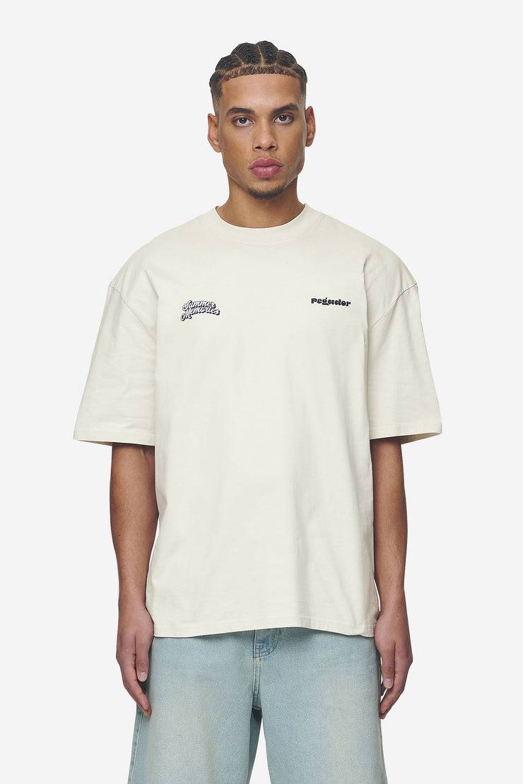 Pegador Farren Oversized Tee Washed Salty Cream