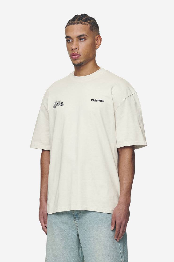 Pegador Farren Oversized Tee Washed Salty Cream