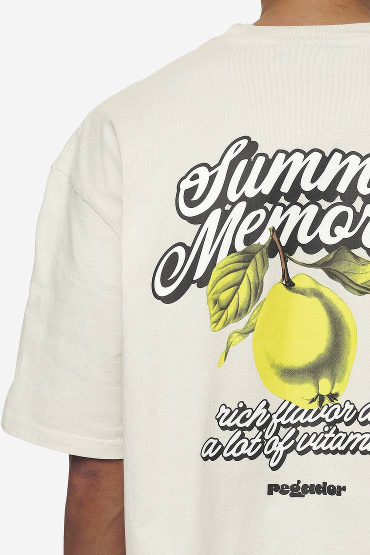 Pegador Farren Oversized Tee Washed Salty Cream