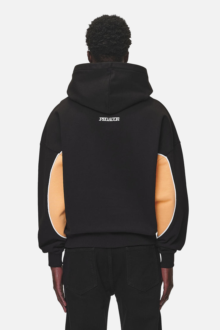 Pegador Farro Boxy Hoodie Washed Black