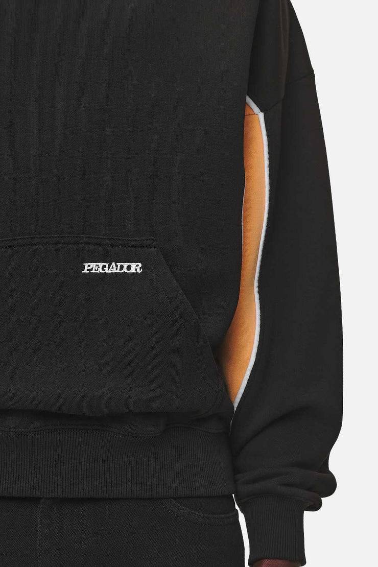 Pegador Farro Boxy Hoodie Washed Black
