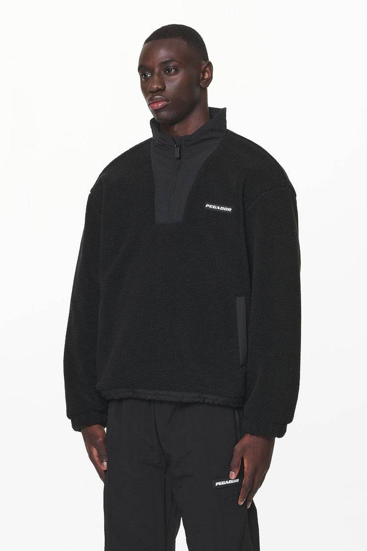 Pegador Fierro Teddy Halfzip Sweater Black