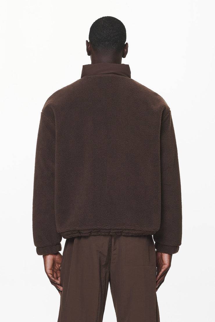 Pegador Fierro Teddy Halfzip Sweater Oak Brown