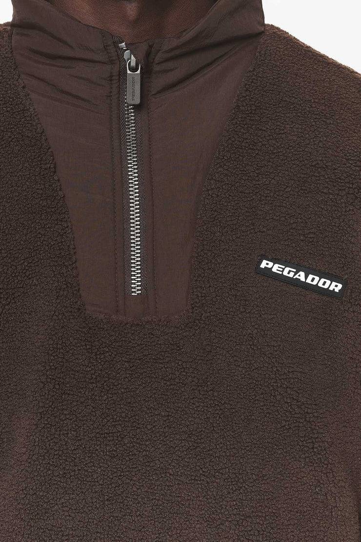 Pegador Fierro Teddy Halfzip Sweater Oak Brown