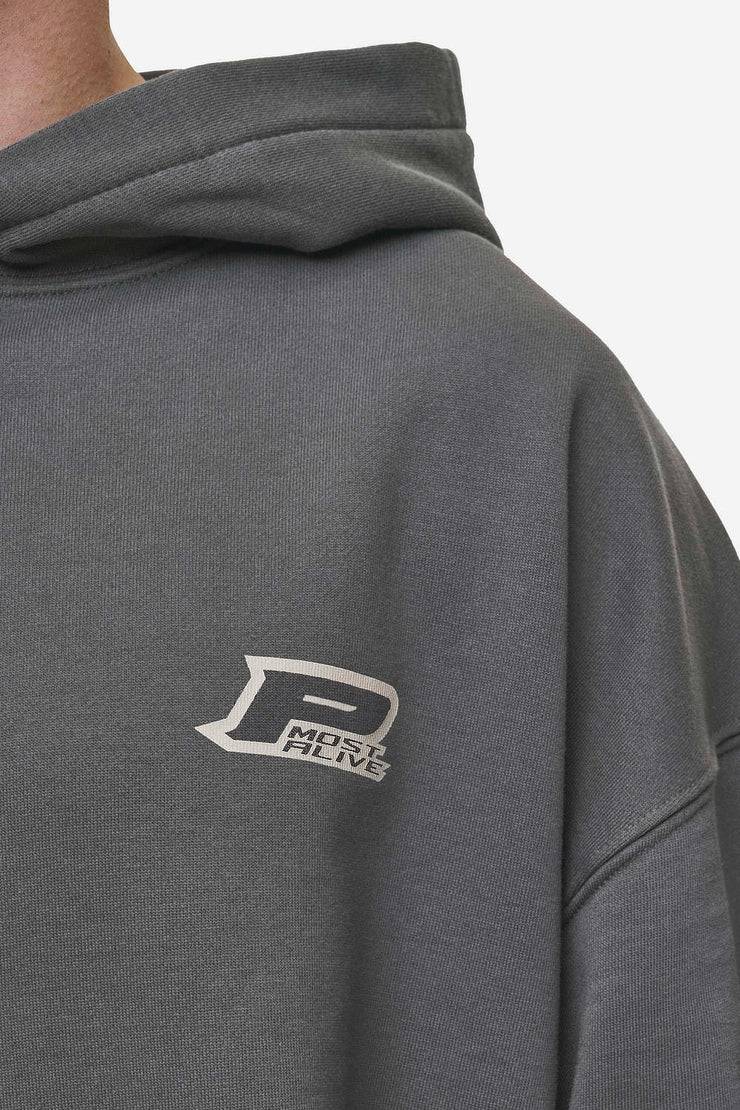 Pegador Fox Oversized Hoodie Washed Anthracite