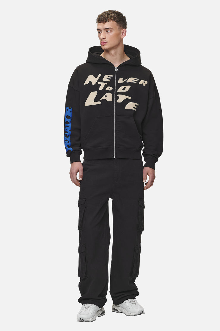 Pegador Garlan Wide Cargo Pants Black