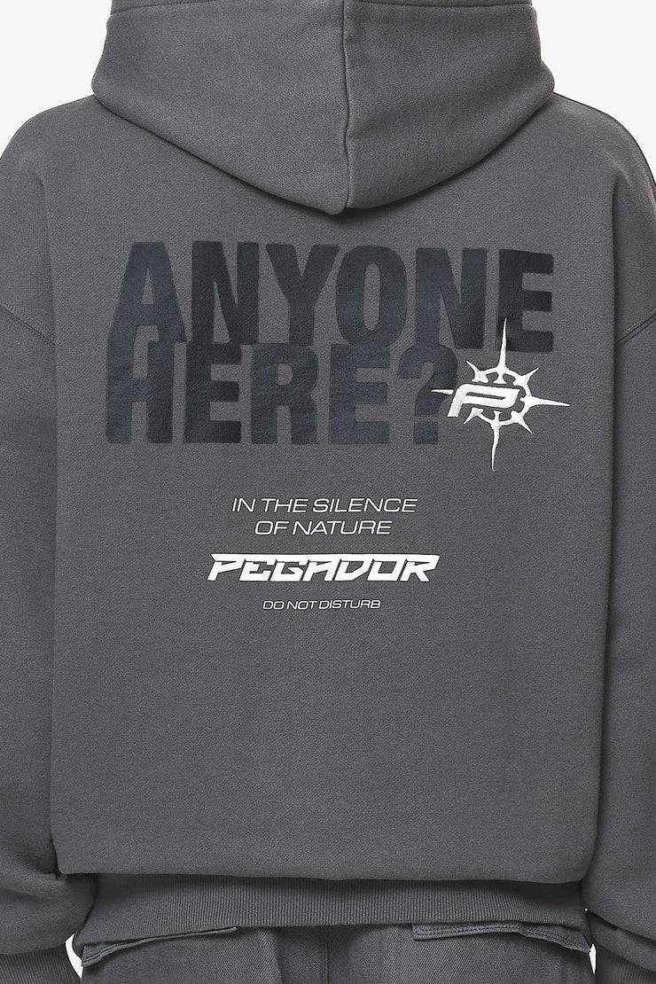 Pegador Gien Oversized Hoodie Washed Volcano Grey