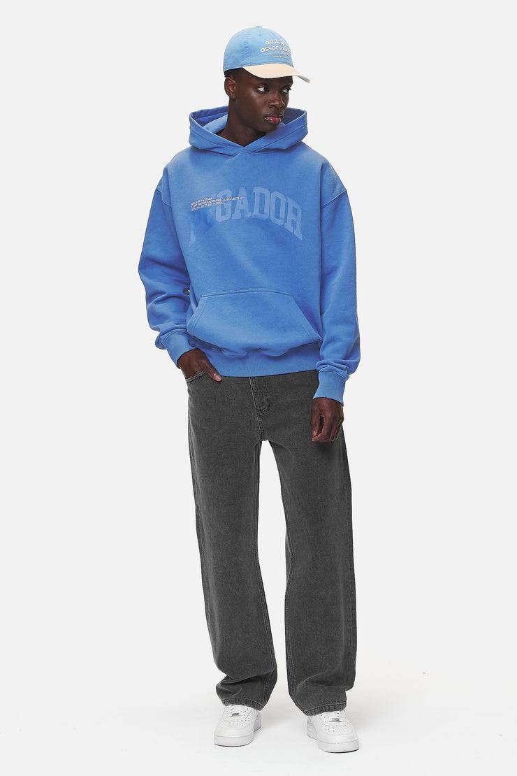 Pegador Gilford Oversized Hoodie Washed Retro Blue