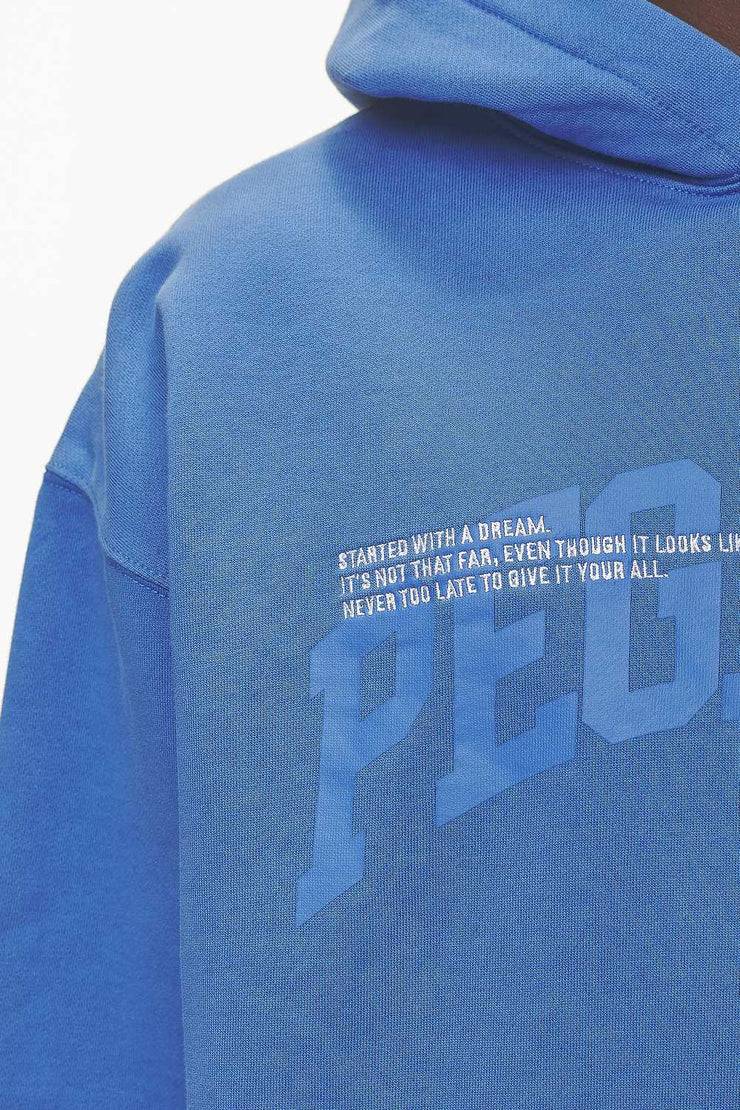 Pegador Gilford Oversized Hoodie Washed Retro Blue