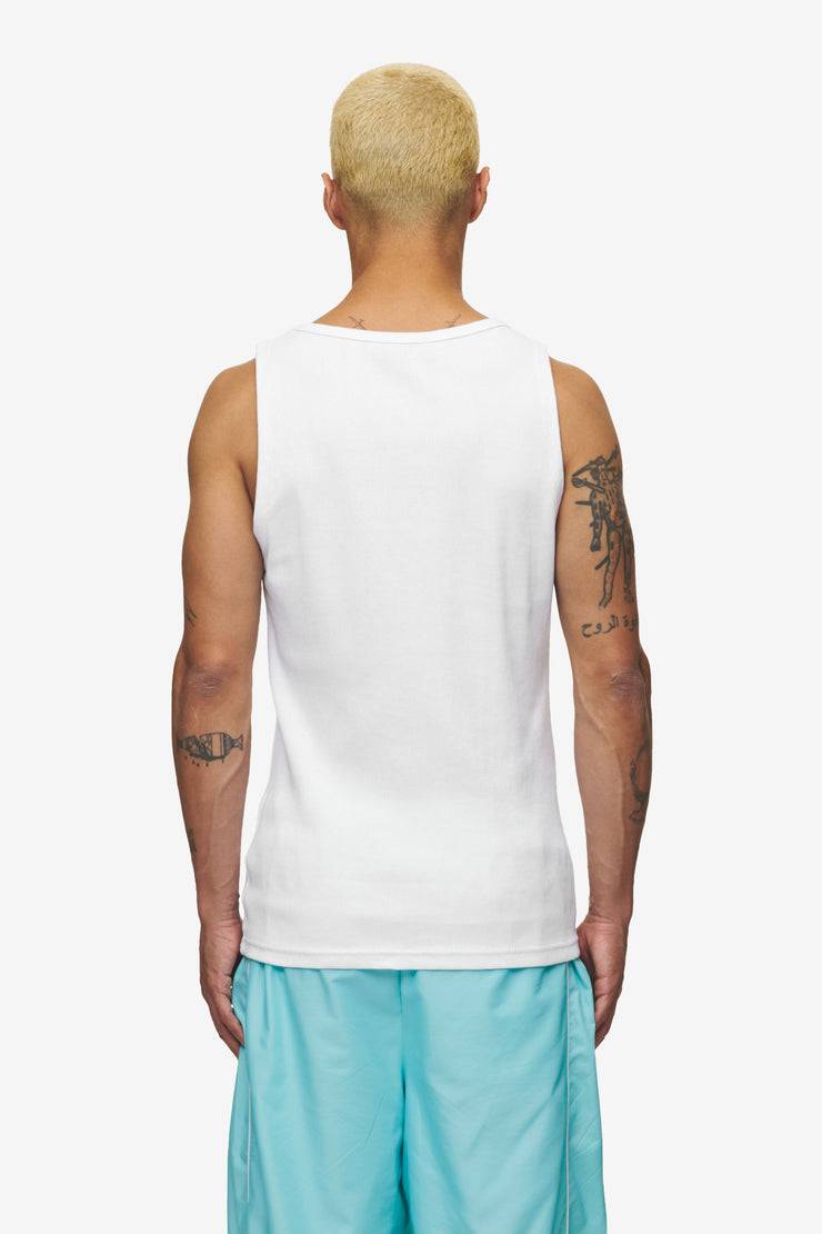 Pegador Gino Rib Undershirt White Red