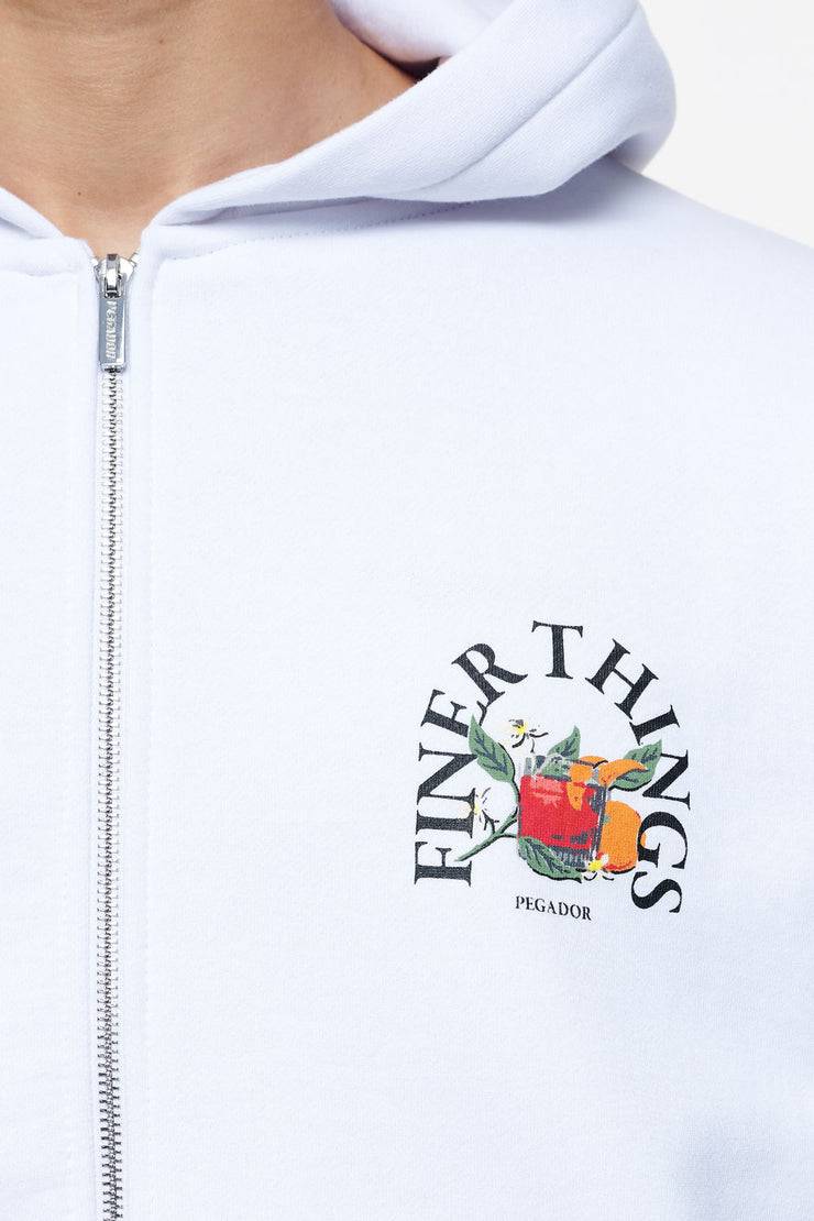 Pegador Goldlight Oversized Sweat Jacket White