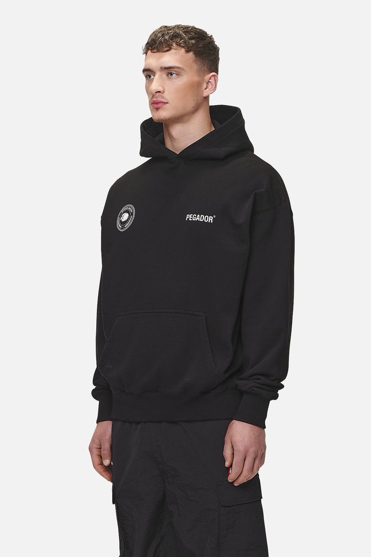 Pegador Gordan Oversized Hoodie Washed Black