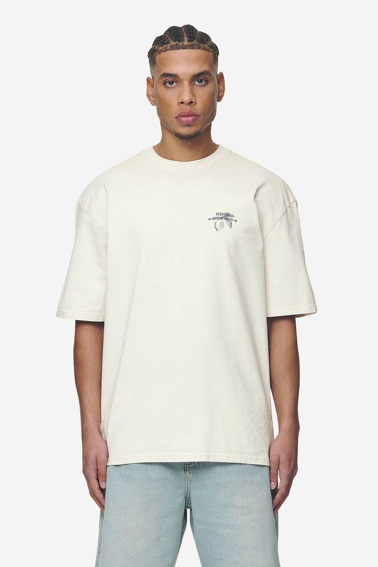 Pegador Goret Oversized Tee Washed Salty Cream