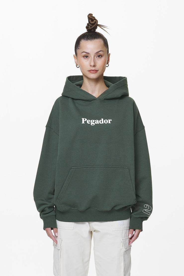 Pegador Habo Oversized Hoodie Washed Sage Green