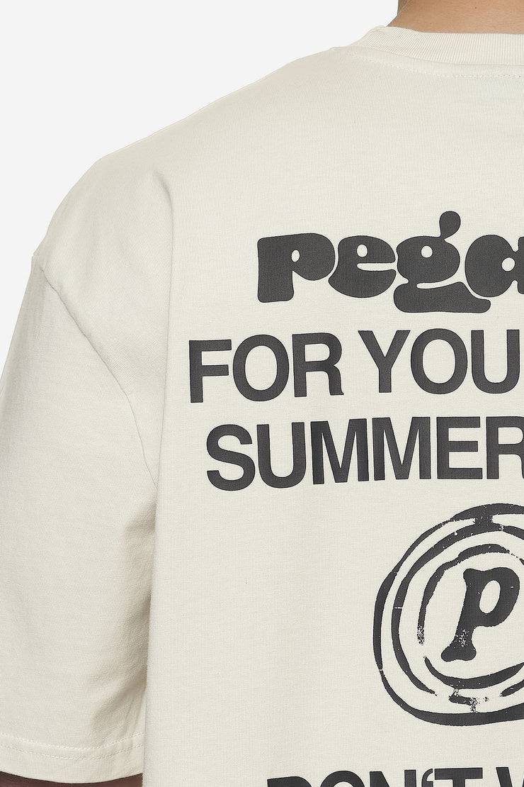 Pegador Harlan Oversized Tee Washed Salty Cream