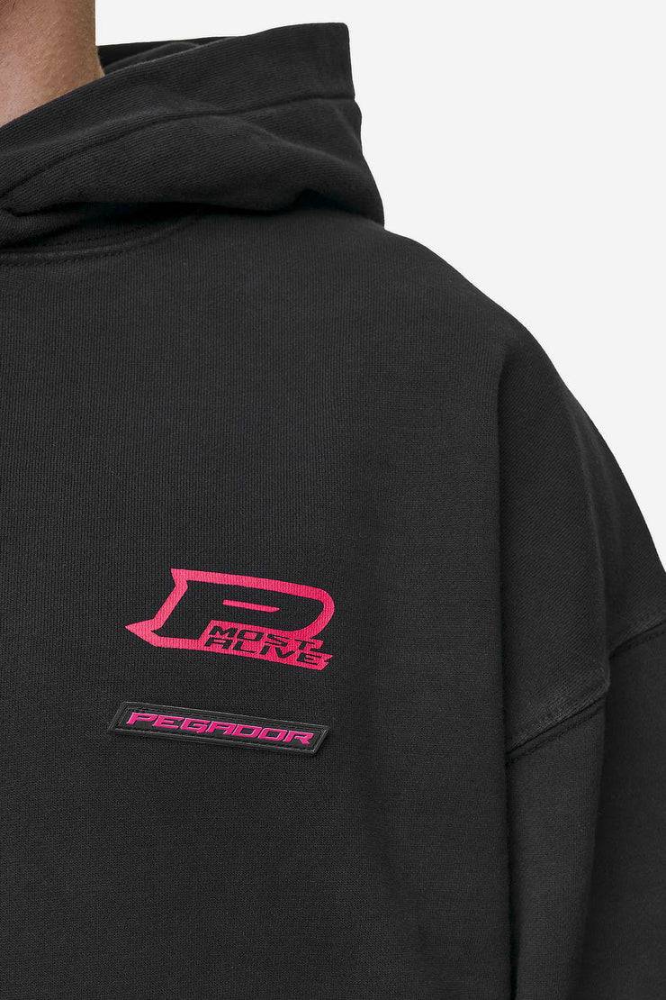 Pegador Hawkins Oversized Hoodie Vintage Black