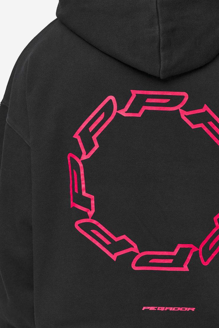 Pegador Hawkins Oversized Hoodie Vintage Black