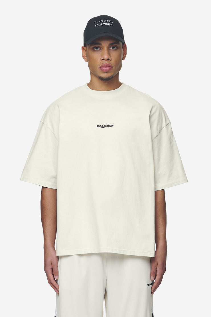 Pegador Hussey Boxy Tee Washed Salty Cream