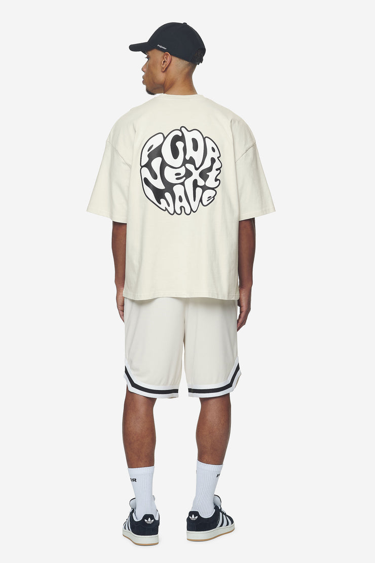 Pegador Hussey Boxy Tee Washed Salty Cream