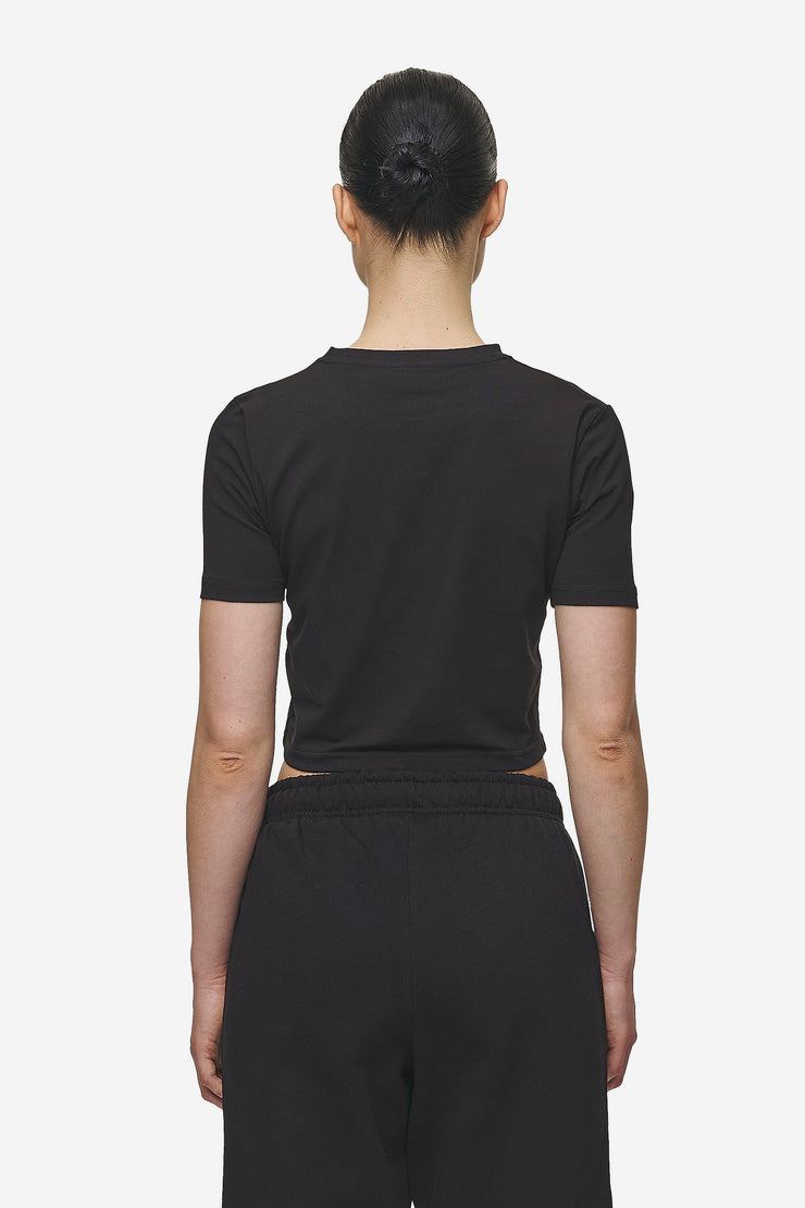 Pegador Ines Cropped Baby Tee Black White Gum