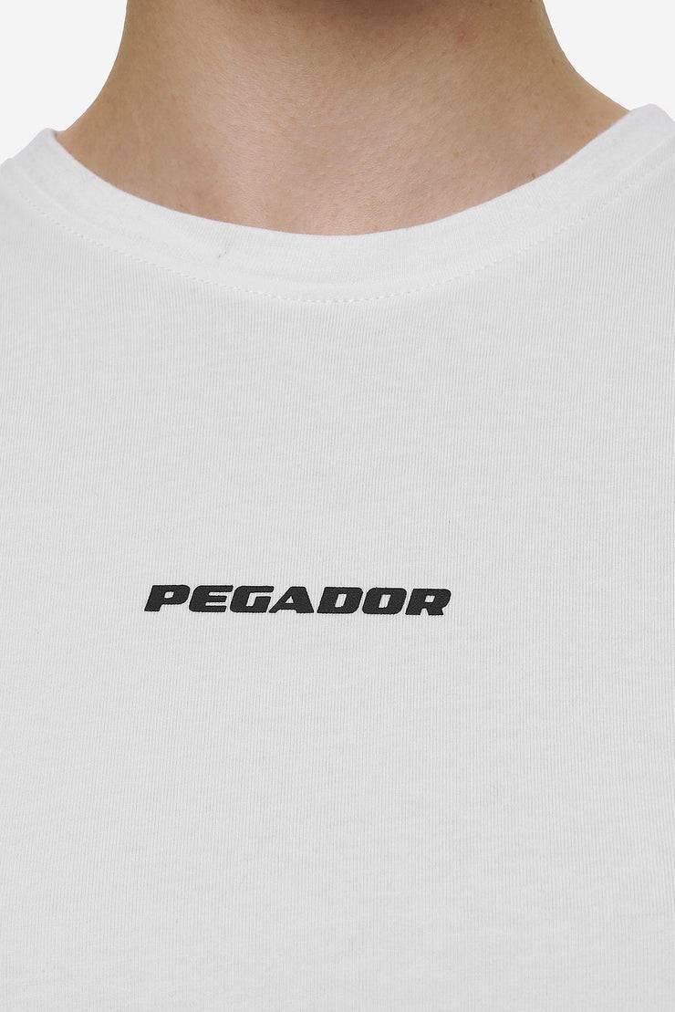 Pegador Ines Cropped Baby Tee White Black Gum