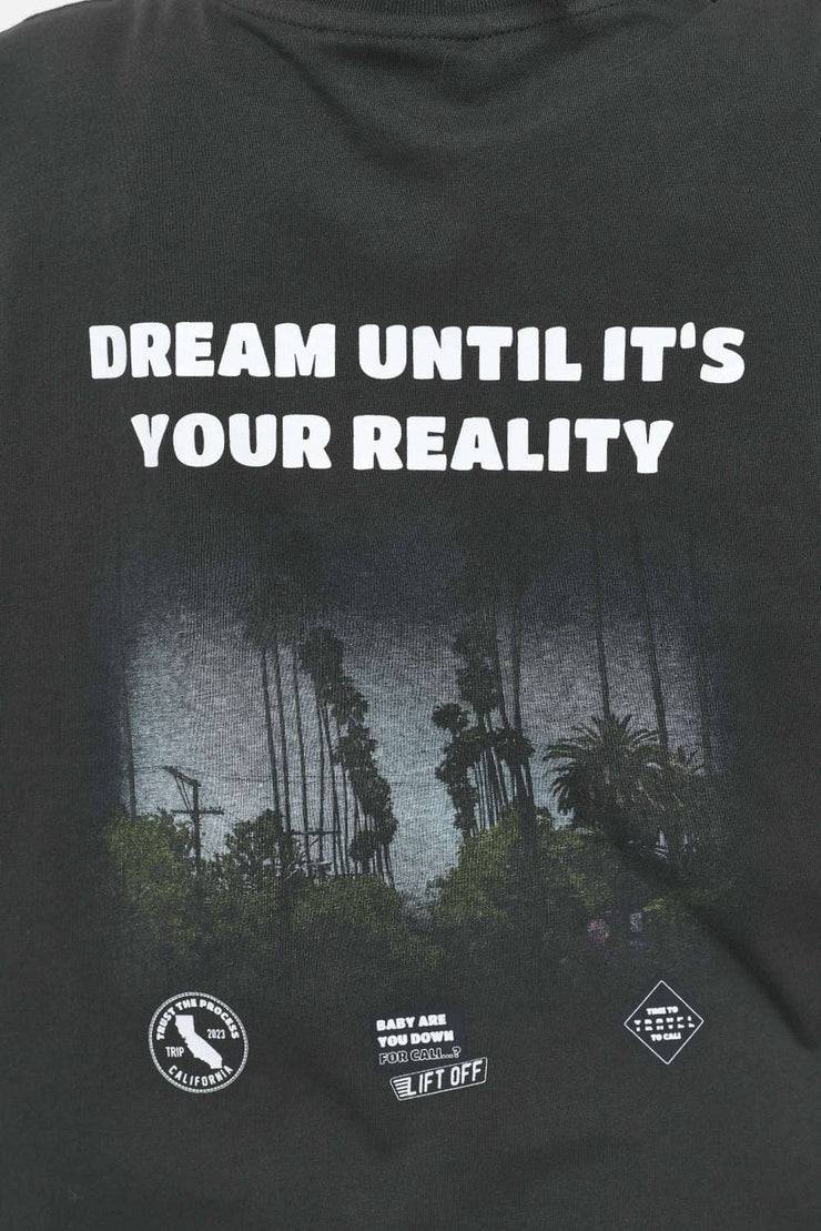 Pegador Jay Oversized Tee Vintage Washed Iron Grey