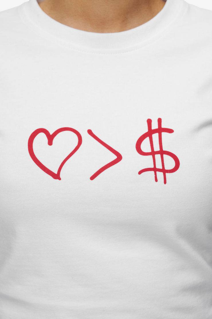 Pegador Jayde Baby Tee White Red