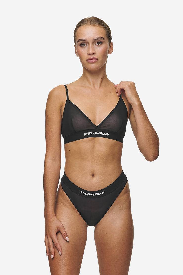 Pegador Katia String Black White