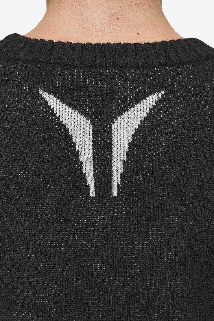 Pegador Kazan Boxy Knit Sweater Black Light Grey