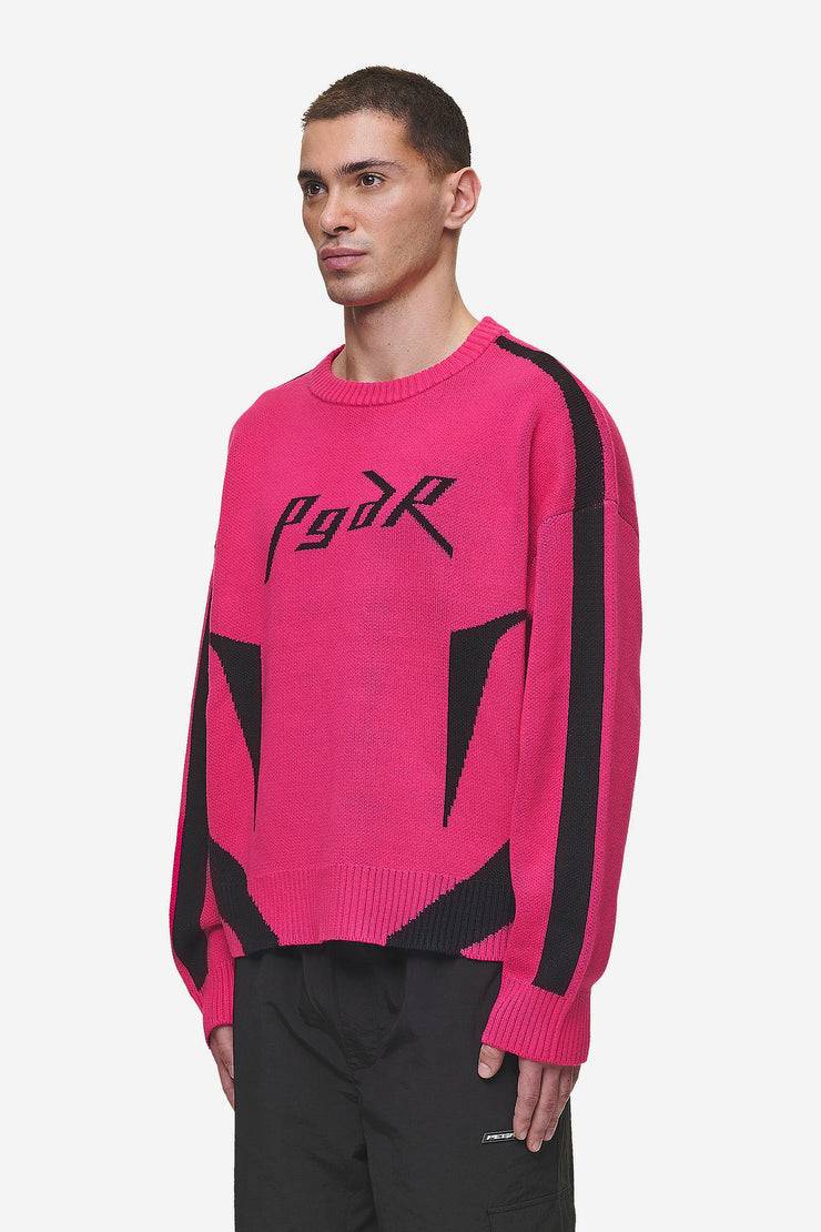 Pegador Kazan Boxy Knit Sweater Virtual Pink Black