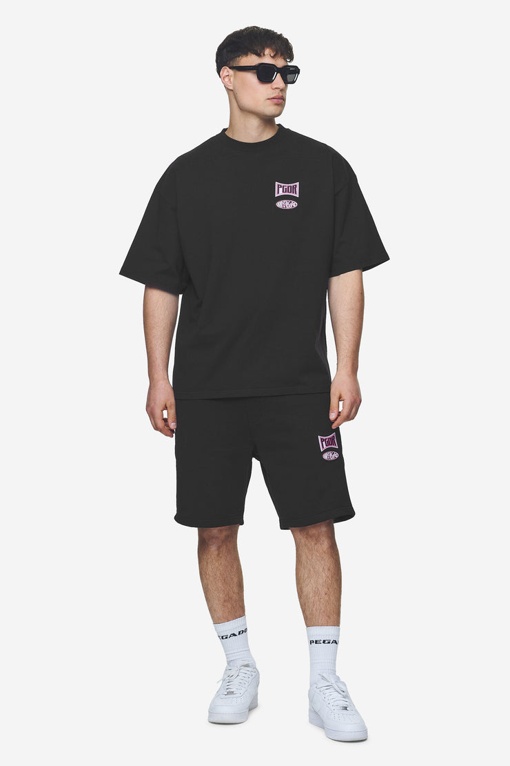 Pegador Keyes Terry Boxy Tee Washed Black