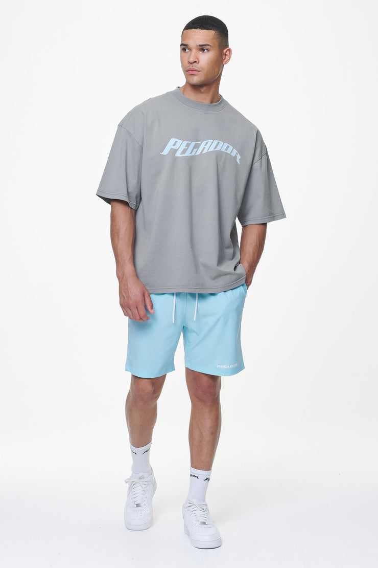 Pegador Kinley Boxy Tee Heavy Washed Cool Grey