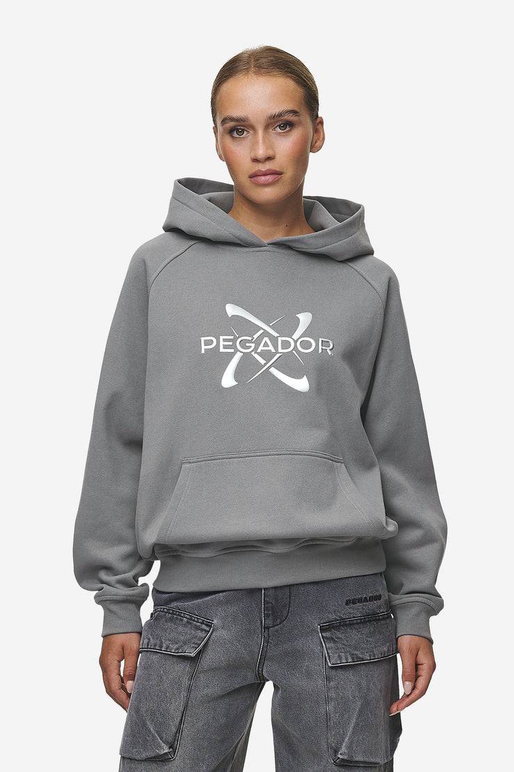 Pegador Klaria Oversized Hoodie Washed Deep Grey