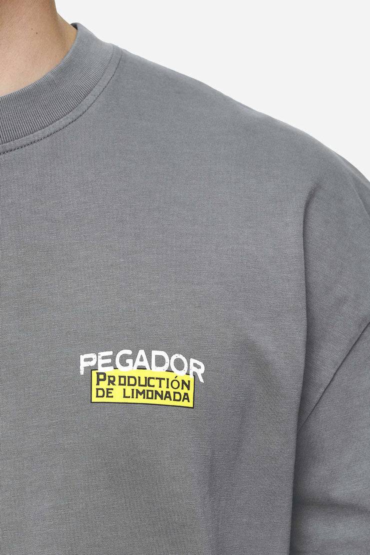 Pegador Kort Oversized Tee Vintage Grey