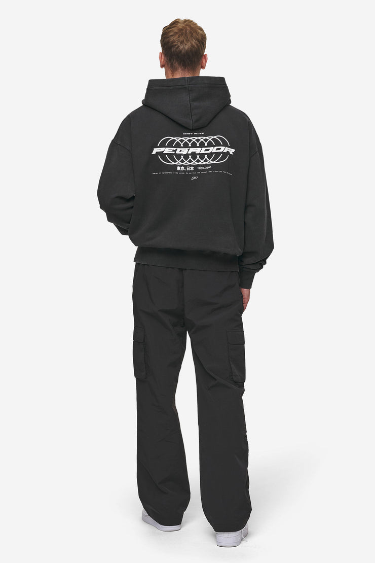 Pegador Lance Oversized Hoodie Vintage Black