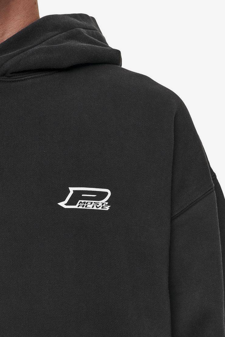 Pegador Lance Oversized Hoodie Vintage Black