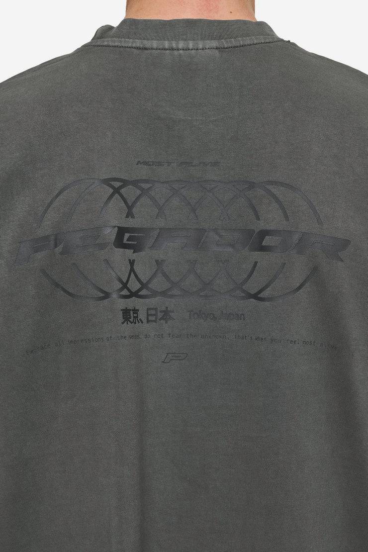 Pegador Lance Oversized Tee Vintage Anthracite