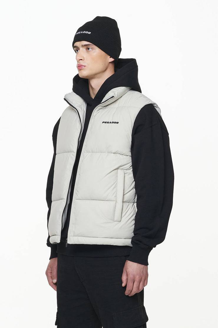 Pegador Landin Puffer Vest Ash Grey