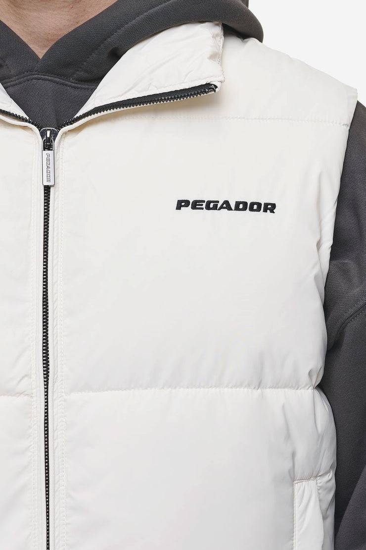 Pegador Landin Puffer Vest Bone White