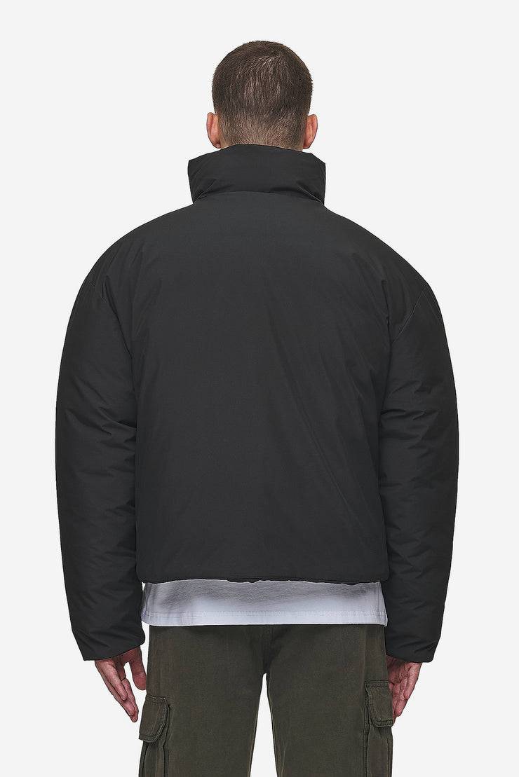 Pegador Lavoy Cropped Boxy Puffer Jacket Black