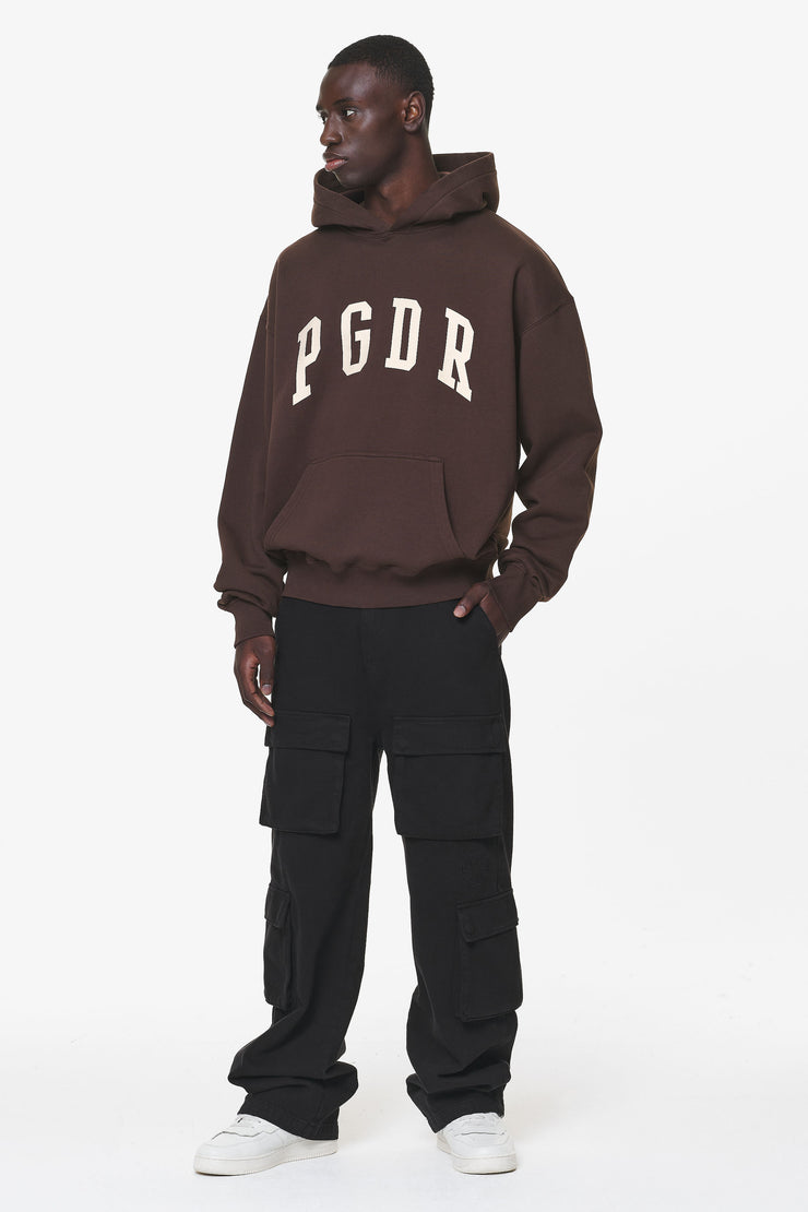 Pegador Layton Oversized Hoodie Washed Oak Brown