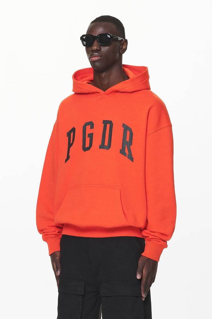 Pegador Layton Oversized Hoodie Washed Signal Red